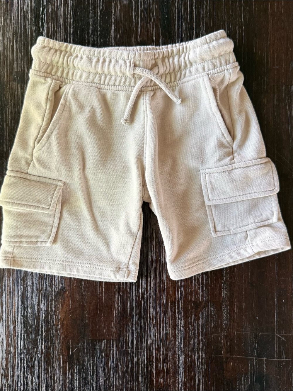 H&M Beige Elastic Waist Casual Shorts